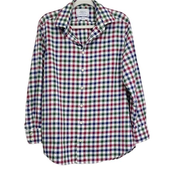 Charles‎ Tyrwhitt Men's Multicolor Button Down Shirt Size 16/33 Slim Fit - Picture 1 of 6